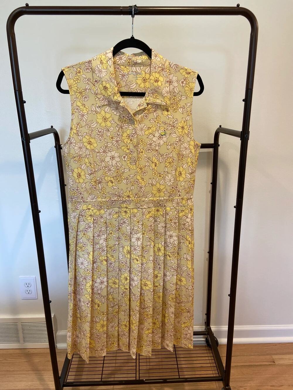 Masters x Tory Burch Yellow Floral Mini Golf Dress size XL
